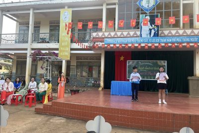 Sinh hoạt dưới cờ tuần 24: chủ đề “Chào mừng Ngày Quốc tế Phụ nữ 8-3 – Yêu thương và tri ân”