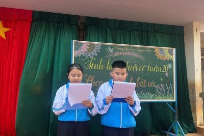 Sinh hoạt dưới cờ chủ đề: “Phòng tránh bắt cóc”